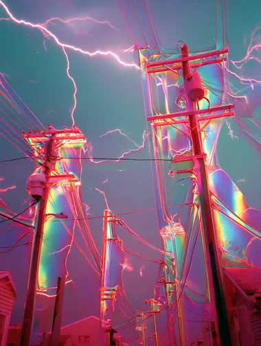 Liminal Thunderstorm: A Whimsigothic Night in Rainbow Hues Liminal Thunderstorm: A Whimsigothic Night in Rainbow Hues