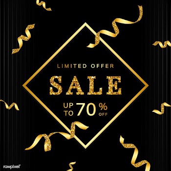 Limited offer 70% off sign vector | Free stock vector - 535038