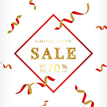 Limited offer 70% off sign vector | Free stock vector - 535072