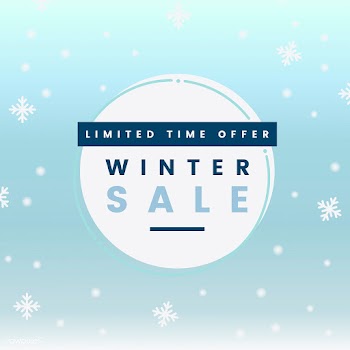Limited time offer winter sale vector | Free stock vector - 504929