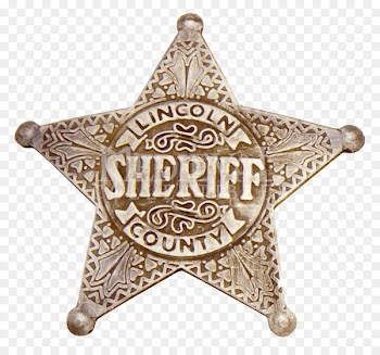 Lincoln County, Oregon American frontier Medals and Badges Sheriff - police badge 