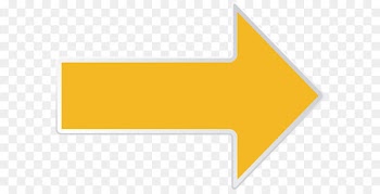 Line Angle Area Brand - Arrow Yellow Right Transparent PNG Clip Art Image 