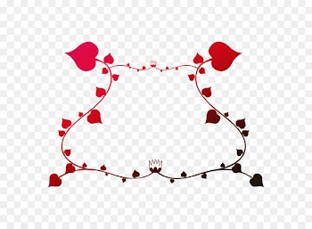 Line Angle Heart Valentine's Day Font -  