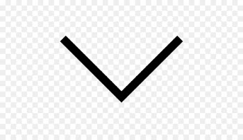 Line Angle Point Black and white - Down Arrow PNG HD 