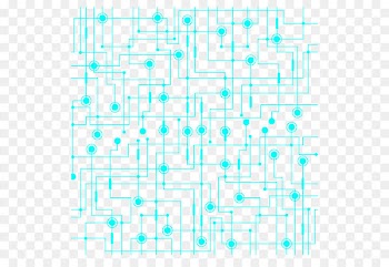 Line Angle Point Blue Pattern - Node network of science and technology 