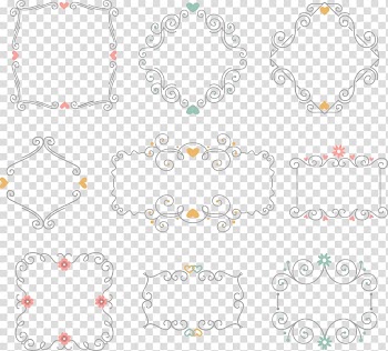 Line Angle Point, Hand-painted pattern border 9 transparent background PNG clipart