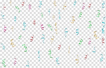 Line Angle Point Product, Colorful Confetti , assorted-color ribbon transparent background PNG clipart