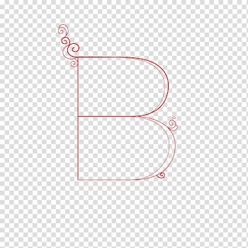 Line Angle Point, Red B transparent background PNG clipart
