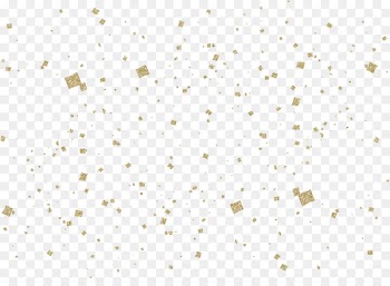 Line Angle Point White Pattern - Gold confetti floating material 