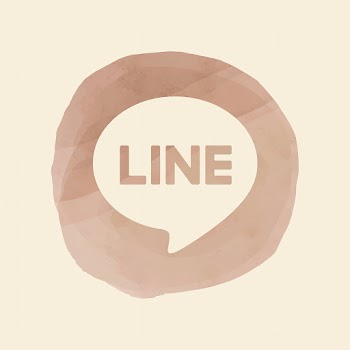 LINE app icon with a watercolor graphic… | Free stock illustration | High Resolution graphic