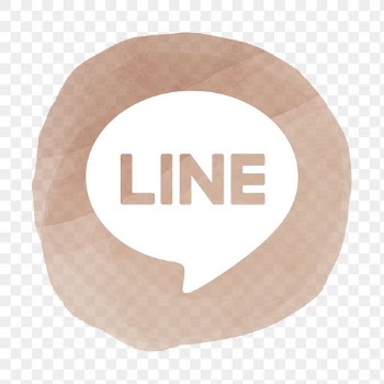 LINE app PNG icon with a watercolor graphic… | Free stock illustration | High Resolution graphic