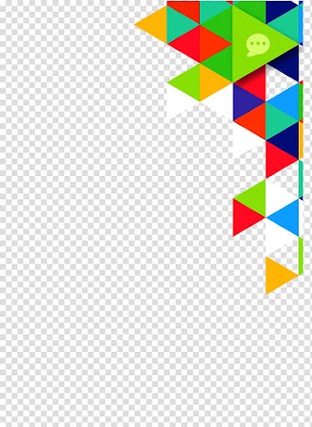 Line application logo, Paper Triangle Flyer Brochure Service, Colorful triangle transparent background PNG clipart