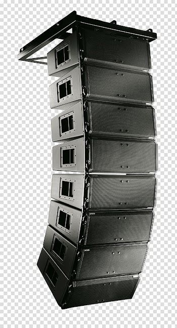 Line array Loudspeaker QSC Audio Products Sound System, Line array Loudspeaker transparent background PNG clipart