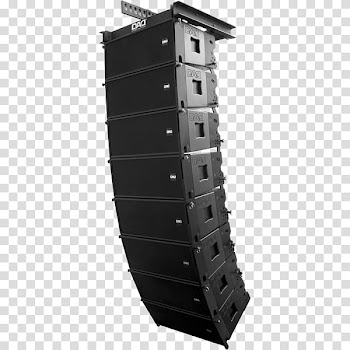 Line array Sound reinforcement system Woofer Loudspeaker, truss with light transparent background PNG clipart
