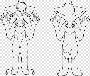Line Art Anthro transparent background PNG clipart