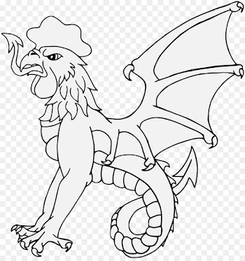 Line art Artist Dragon Clip art - cog badge 