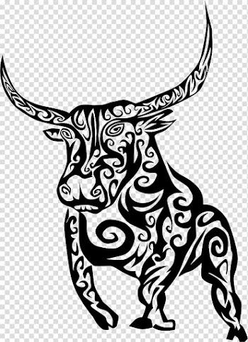 Line art Cattle Drawing , bull transparent background PNG clipart