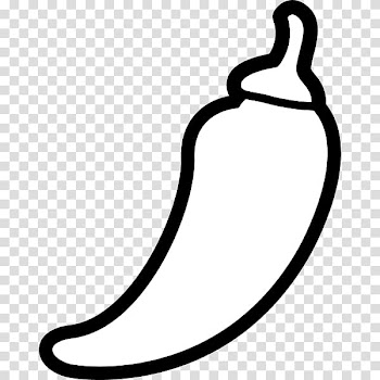 Line art Chili pepper Food , allergy transparent background PNG clipart