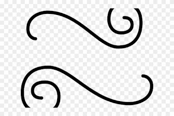 Line Art Clipart Squiggly - Transparent Wedding Scroll Clipart Black And White