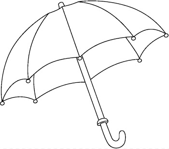 Line art Coloring book , Umbrella transparent background PNG clipart