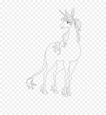 Line art Coloring book Unicorn Drawing - unicorn 