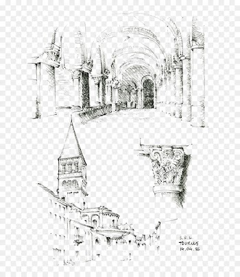 Line art Design Image Drawing Painting - city scene 