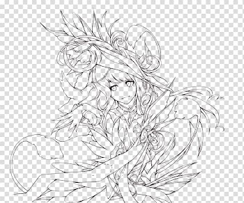 Line art Drawing Anime , Lineart transparent background PNG clipart
