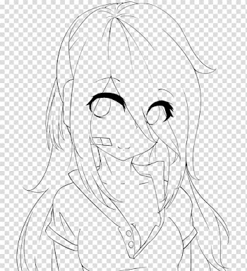 Line art Drawing Anime , manga transparent background PNG clipart