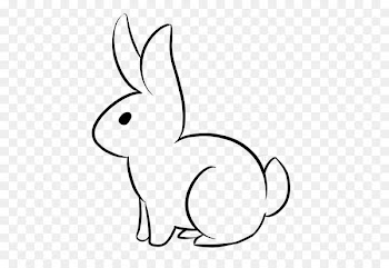 Line art Drawing Bugs Bunny Rabbit Clip art - rabbit 