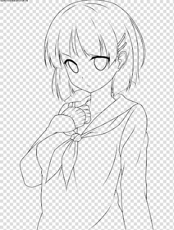 Line art Drawing Coloring book Anime Sketch, line art transparent background PNG clipart
