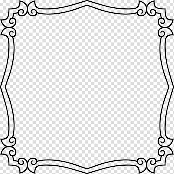 Line art , frame ornament transparent background PNG clipart