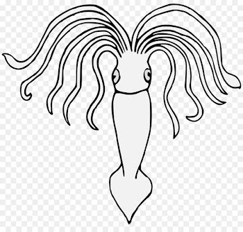 Line art /m/02csf Squid heraldic art - squid badge 