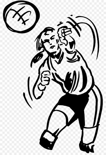 Line art Monochrome - volleyball 