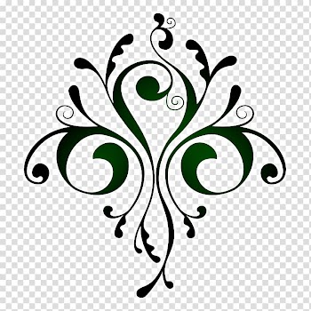 Line art Pattern Black Flower, tribal spade transparent background PNG clipart