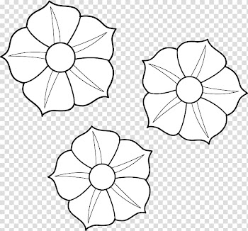 Line art Petunia Drawing , drawing flower transparent background PNG clipart