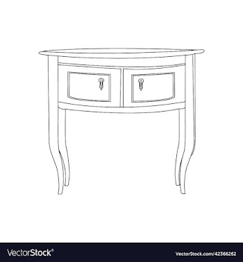 line art table