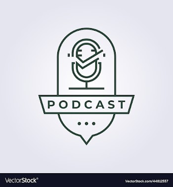 line art talk chit chat podcast logo