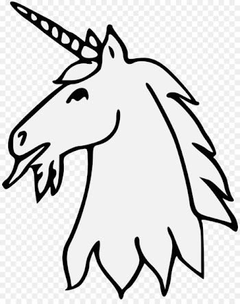 Line art Unicorn Drawing Clip art - unicorn head 