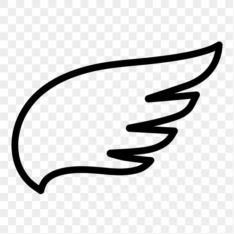 Line art wing png icon | Free Icons - rawpixel