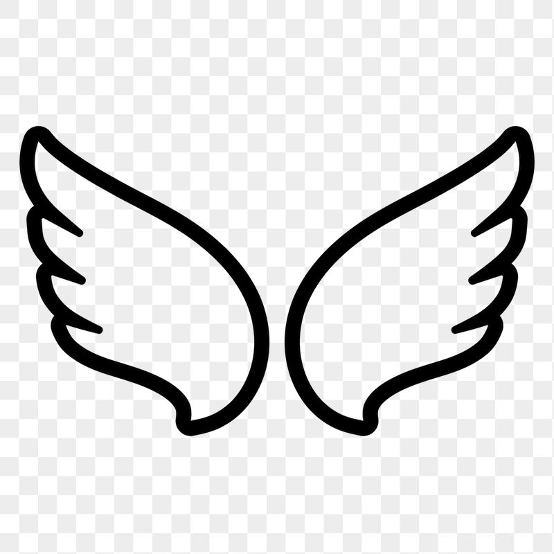 Line art wings png icon | Free Icons - rawpixel