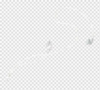 Line Black and white Point Angle, White headphones transparent background PNG clipart