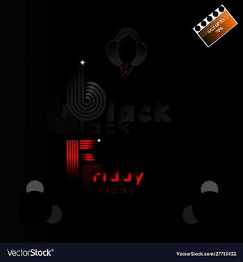 Line black friday vector image