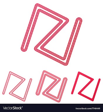 Line brand symbol logo design set vector image