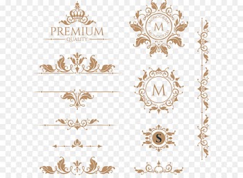 Line - Bright crown vector retro groove design elements 