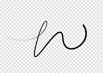 Line Brushes, cursive letter w illustration transparent background PNG clipart