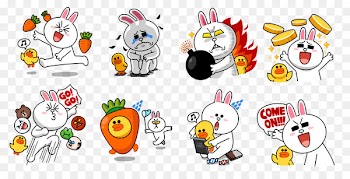 LINE Bubble 2 LINE Bubble! Sticker Free Line - cartoon demarcation line 