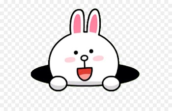 LINE camera Sticker Rabbit Emoticon - line 