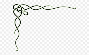 Line Clipart Curly - Vine Border