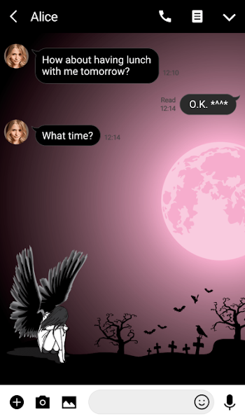 LINE Creators' Themes - The Dark Angel I