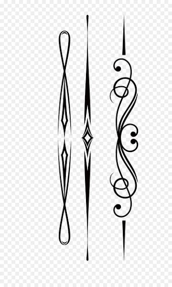 Line Curve - Curve black split line vector material 